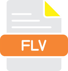 FLV Vector Icon