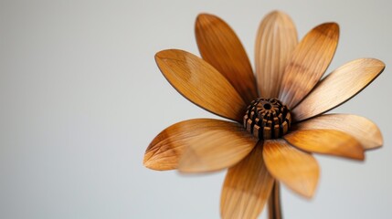 Wooden daisy decoration that is elegant