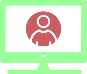 Male Visitor Vector Icon