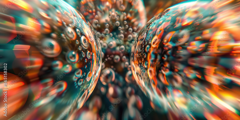 Poster abstract illustration of singularity concept. origin of life. space and science. background image. c