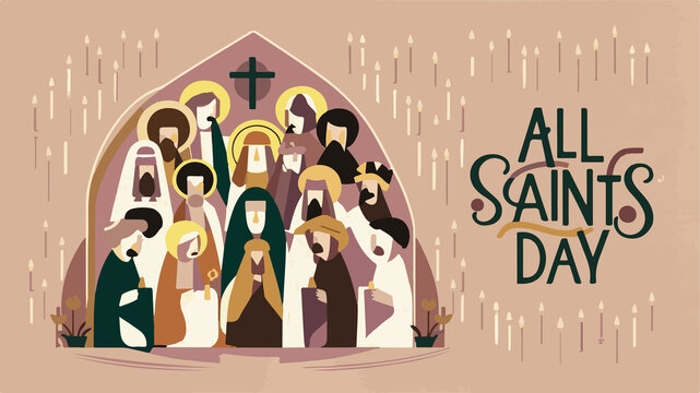 all saint's day modern abstract poster - Powered by Adobe