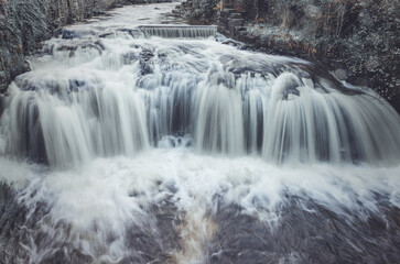 Obraz premium The Mill Race In Hawes In Yorkshire Dales