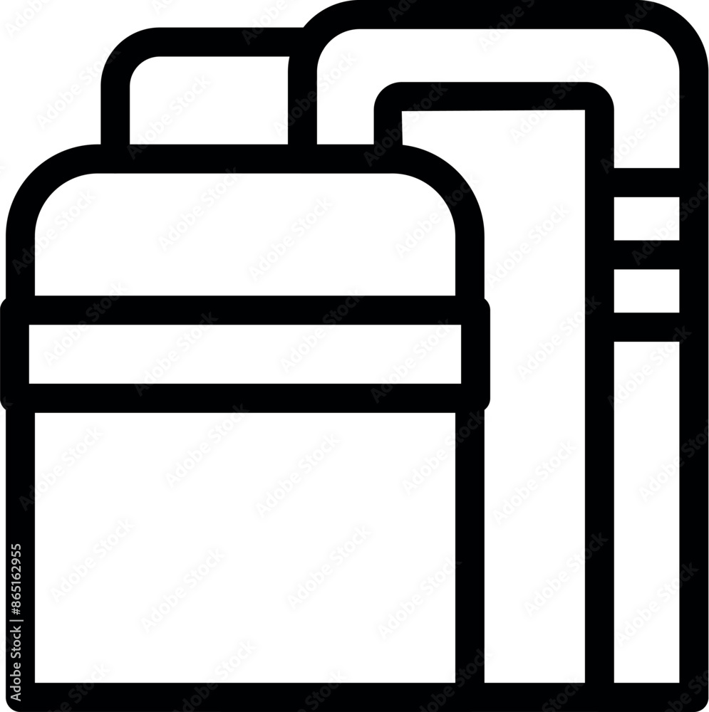 Poster icon of a processing unit refining raw materials using a pipeline system