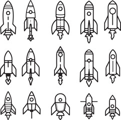 rocket, space, vector, illustration, spaceship, cartoon, icon, symbol, ship, design, sign, shuttle, vintage, speed, technology, glass, launch, iron