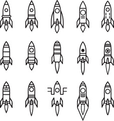 rocket, space, vector, illustration, spaceship, cartoon, icon, symbol, ship, design, sign, shuttle, vintage, speed, technology, glass, launch, iron