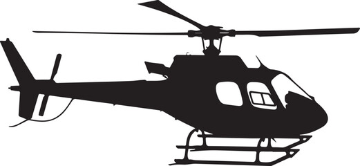helicopter silhouettes collection