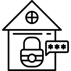 Home Lock Icon