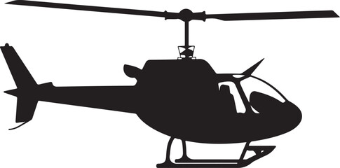 Obraz premium helicopter silhouettes collection