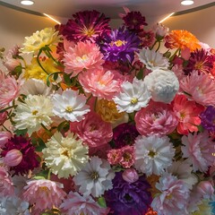 Beautiful of artificial flowers