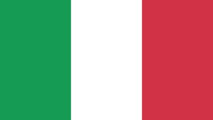 Obraz premium Vector flag of Italy. Illustration eps10.