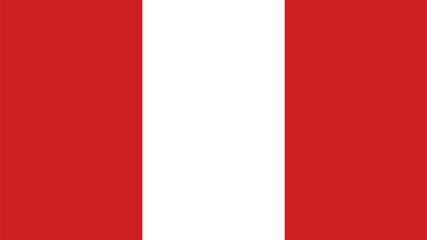 Obraz premium Vector flag of Peru. Illustration eps10.