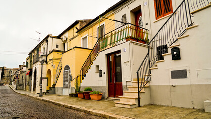 Melfi, borgo e castello medievali in provincia di Potenza, Basilicata. Italy