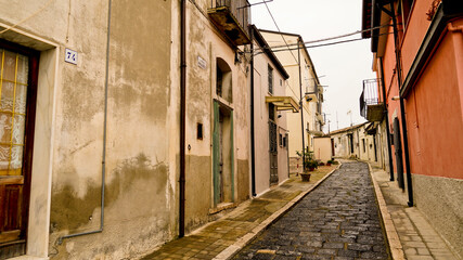 Fototapeta premium Melfi, borgo e castello medievali in provincia di Potenza, Basilicata. Italy