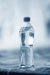 clean water in the plastic bottle