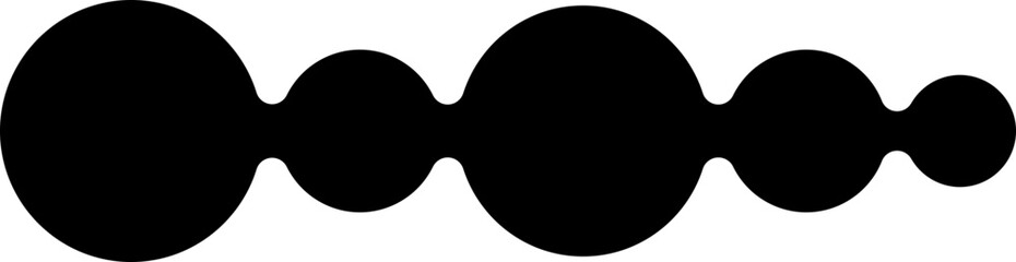 Meta balls. Connected morph dots. Liquid blobs fluid. Rounded design elements for logo, icon, tag, emblem, poster.