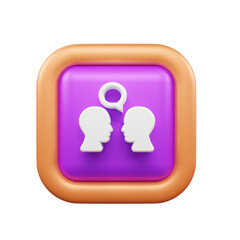 User Interface 3d icon illustration or User interface web and apps icon