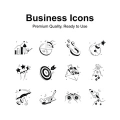 Well designed business and finance icons set, ready for premium use