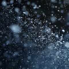 snow drops on the window