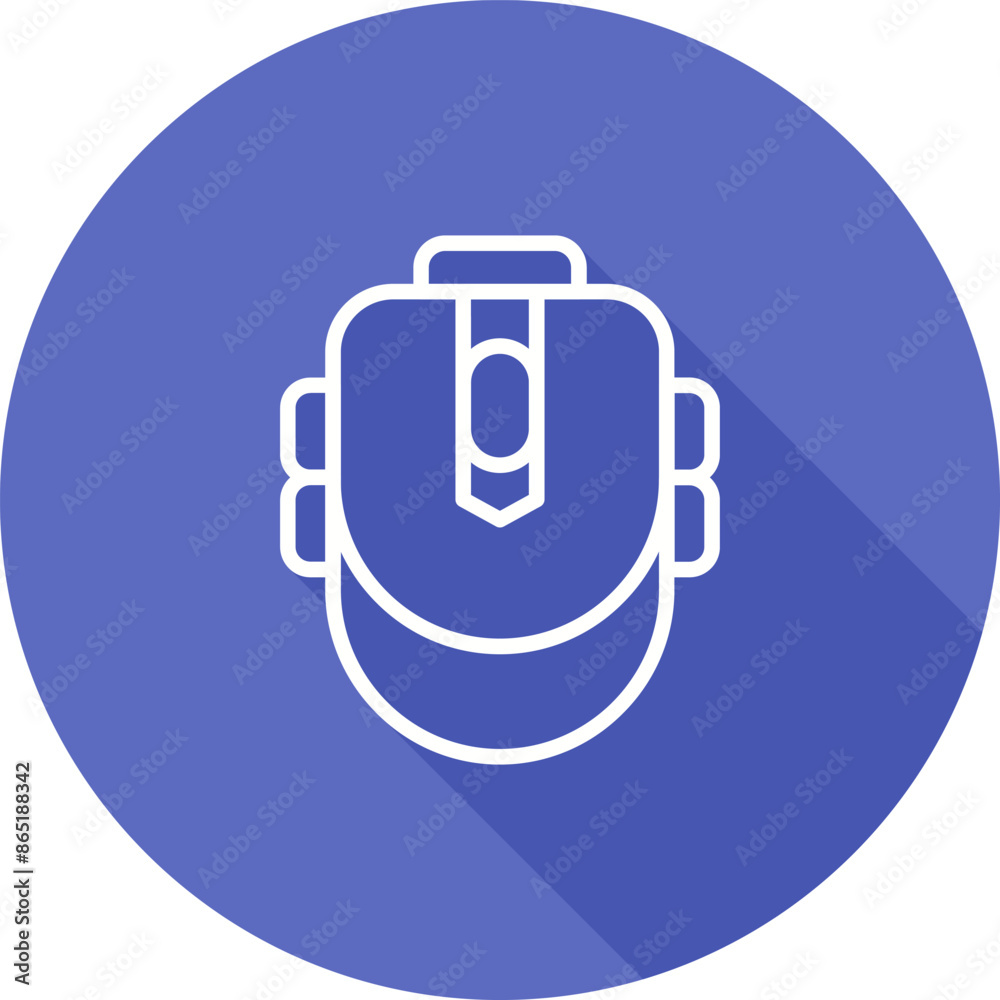 Poster gaming mouse vector icon