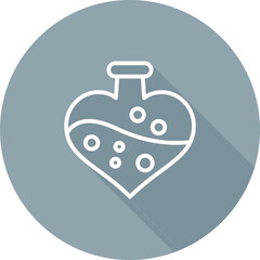 Love potion cocktail Vector Icon