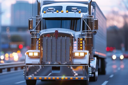 Metallic Luster of a Truck Face
