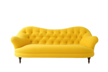 Sofa isolated on transparent background