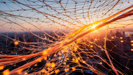 World wide web in continuous motion and infinity.