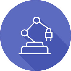 Industrial Robot Vector Icon