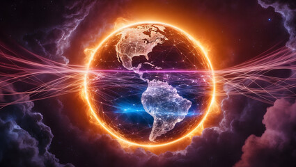 World wide web in continuous motion and infinity.