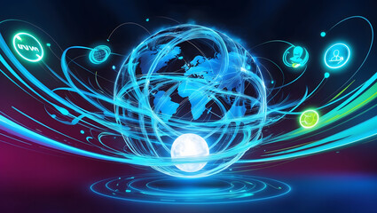 World wide web in continuous motion and infinity.