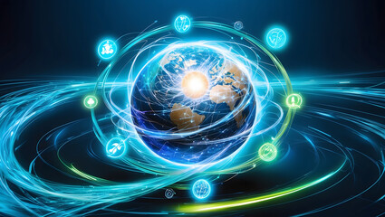 World wide web in continuous motion and infinity.