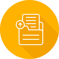 Document Upload Vector Icon