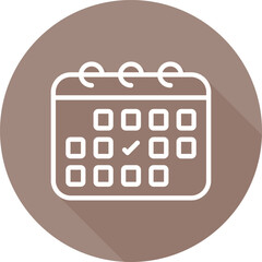 Calendar with checkmark Vector Icon