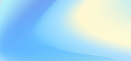 Beautiful Flowing Summer Color Abstract Background. Sky blue and cream gradient mesh background. Refreshing abstraction artwork. Bending beach water and sand concept. Vector Illustration. 