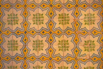 Azulejo tiles in Lisboa, Portugal 