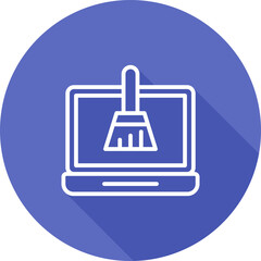 Disk Cleanup Vector Icon