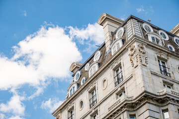 British office building and blue sky with space for copy text  © William
