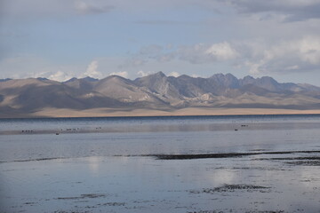 Stunning natural landscapes of the mountains and steppe in Kyrgyzstan, Central Asia