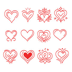 Hearts in Red: Iconic Collection