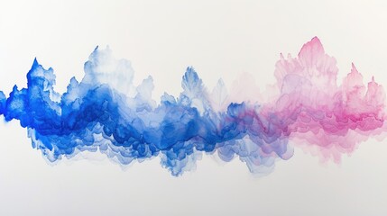 Abstract color smoke art blending blue and pink hues. Ideal for backgrounds, wallpapers, and design concepts. Vibrant and dynamic patterns.