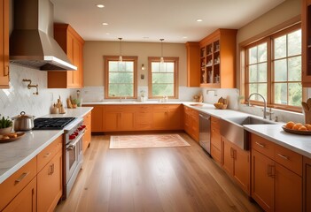 Fototapeta premium Modern home kitchen interior design