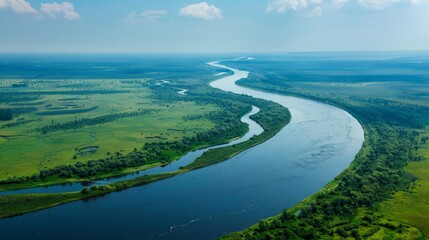 Rivers and lakes serve as lifelines for human civilization, providing water for drinking, agriculture, and industry, as well as routes for transportation.