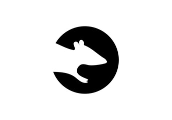 mouse logo template logo icon vector illustration