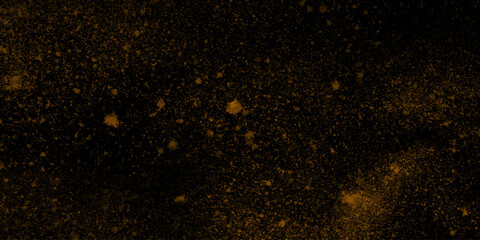 Abstract golden stain wall texture seamless patter glitter spray point isolated decorative grunge grain texture watercolor brush paint vintage background.
