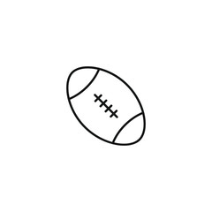 Rugby ball icon vector. EPS 10 editable vector