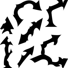 stylised arrows