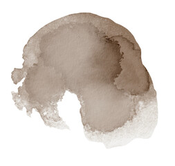 Abstract watercolor shape