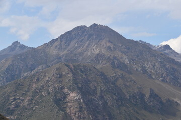 Naklejka premium Stunning mountain scenery in the wild nature of Kyrgyzstan, Central Asia