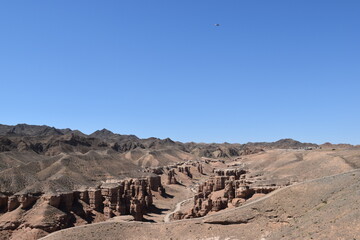 The stunning red gorge Charyn Canyon in Kazakhstan