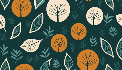 Elegant Monochrome Floral Pattern for Fabric and Wallpaper